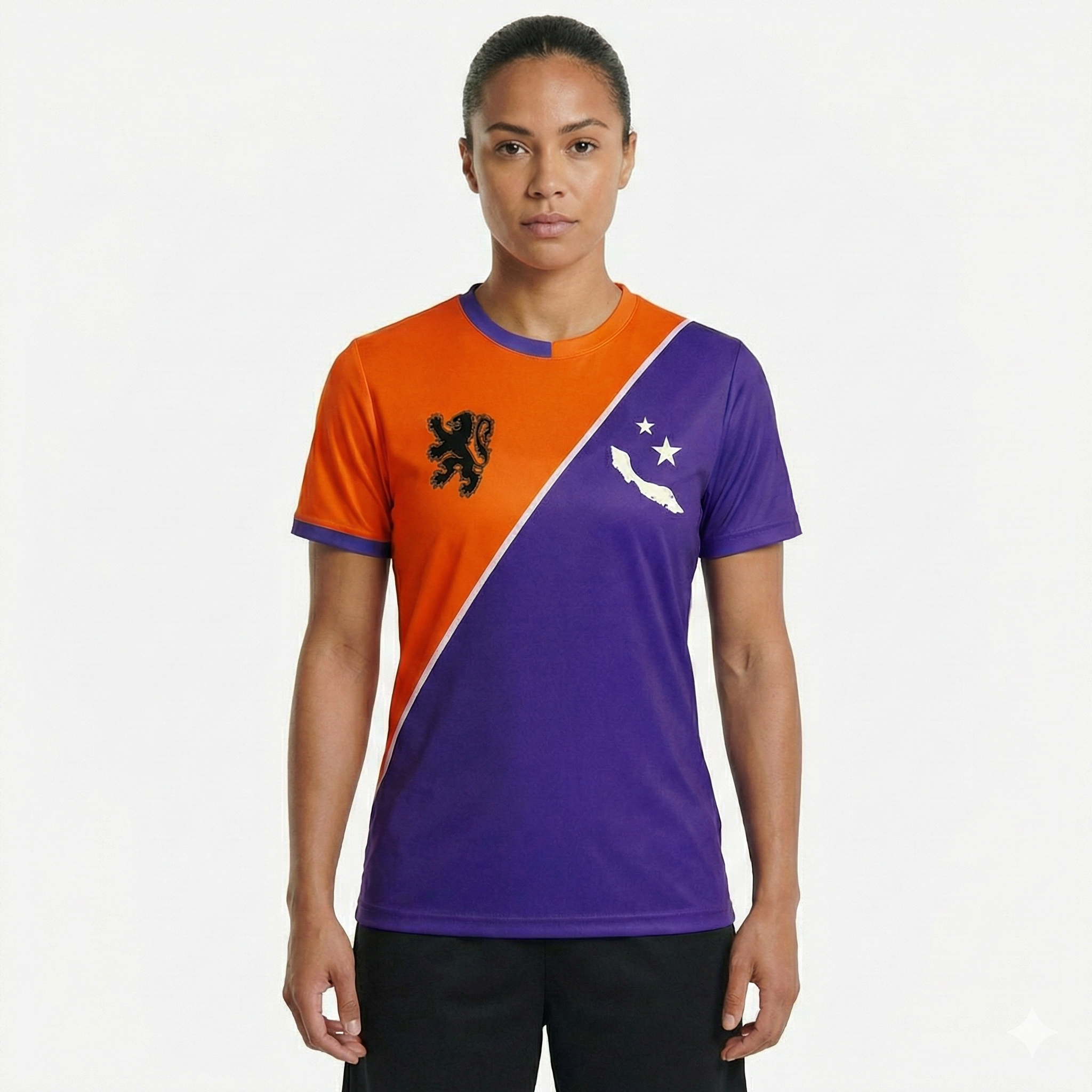 Voetbal shirt Diagonaal Nederland & Curacao